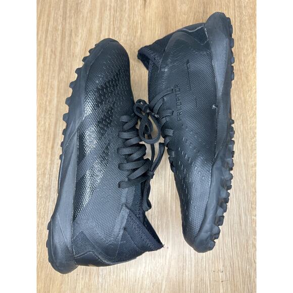 ADIDAS MENS 5.5 PREDATOR ACCURACY.3 TF TURF SOCCER SHOES BLACK OUT LACE UP - Picture 5 of 7